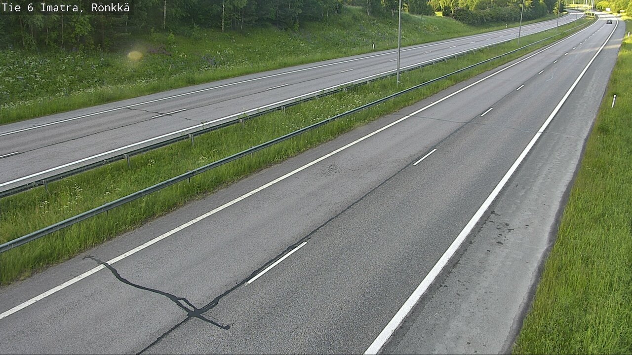 Weather Camera Image Väg 6 Imatra, Rönkkä, Imatra, Etelä-Karjala