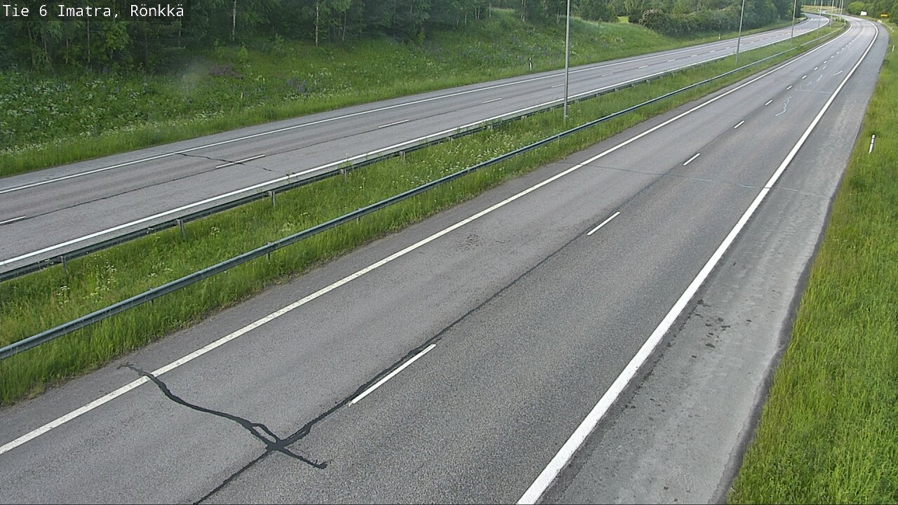 Weather Camera Image Väg 6 Imatra, Rönkkä, Imatra, Etelä-Karjala