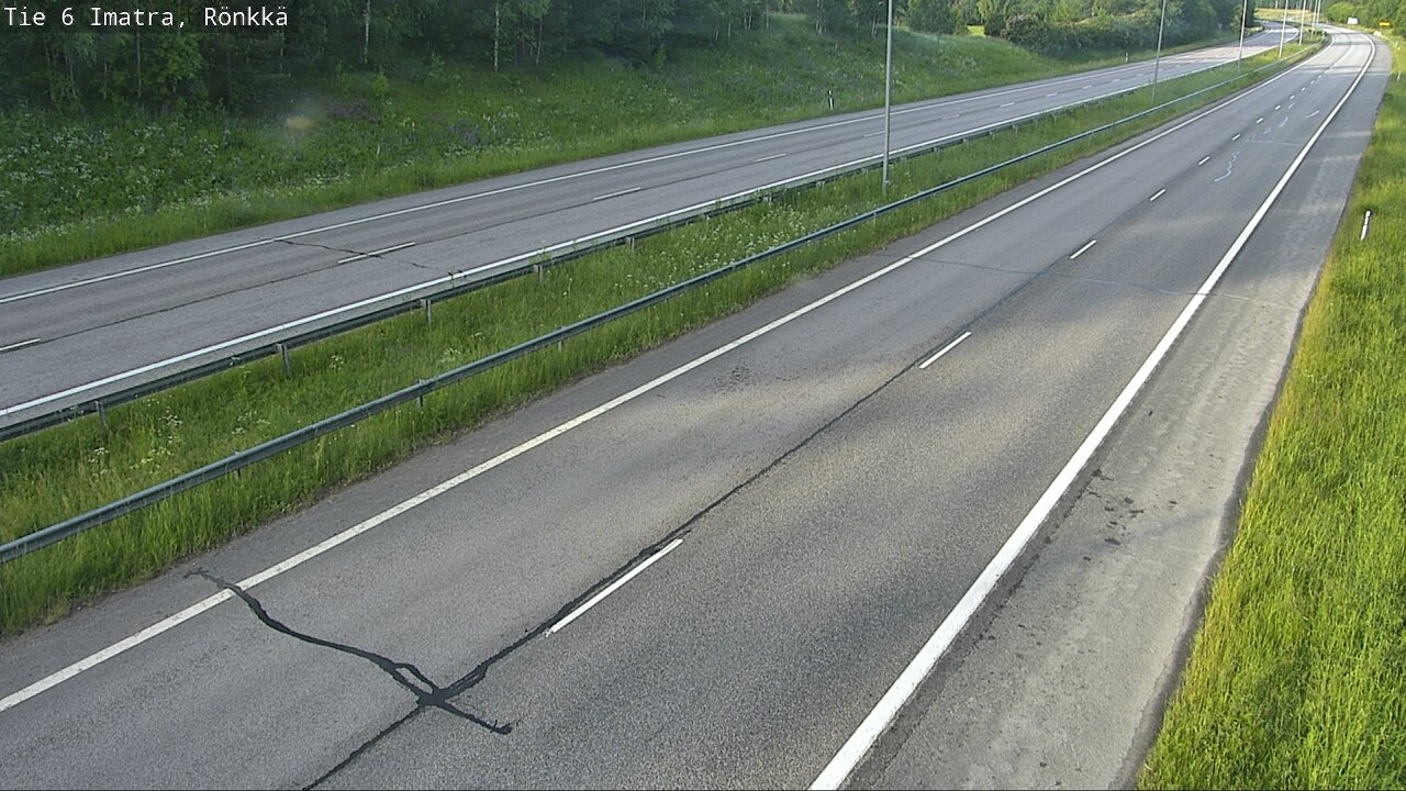 Weather Camera Image Väg 6 Imatra, Rönkkä, Imatra, Etelä-Karjala