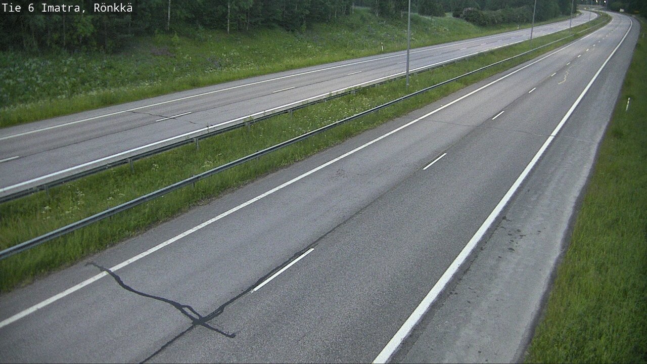 Weather Camera Image Väg 6 Imatra, Rönkkä, Imatra, Etelä-Karjala