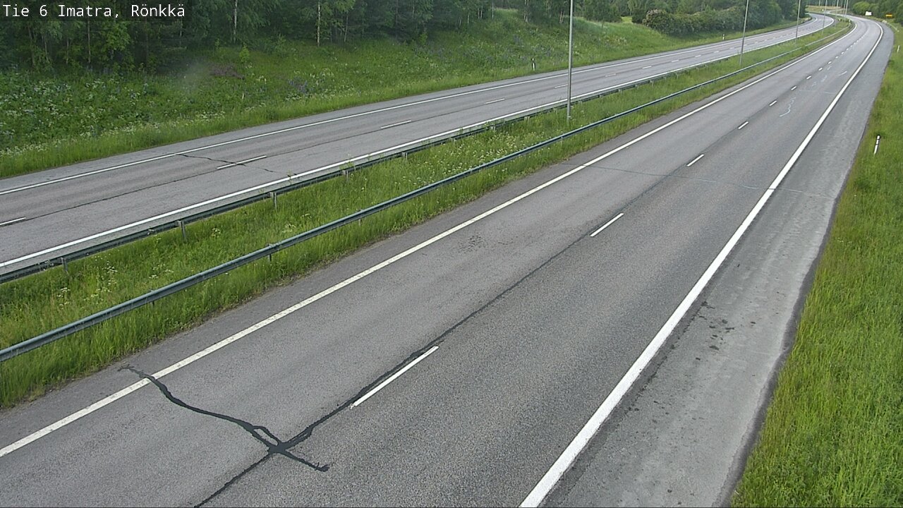 Weather Camera Image Väg 6 Imatra, Rönkkä, Imatra, Etelä-Karjala