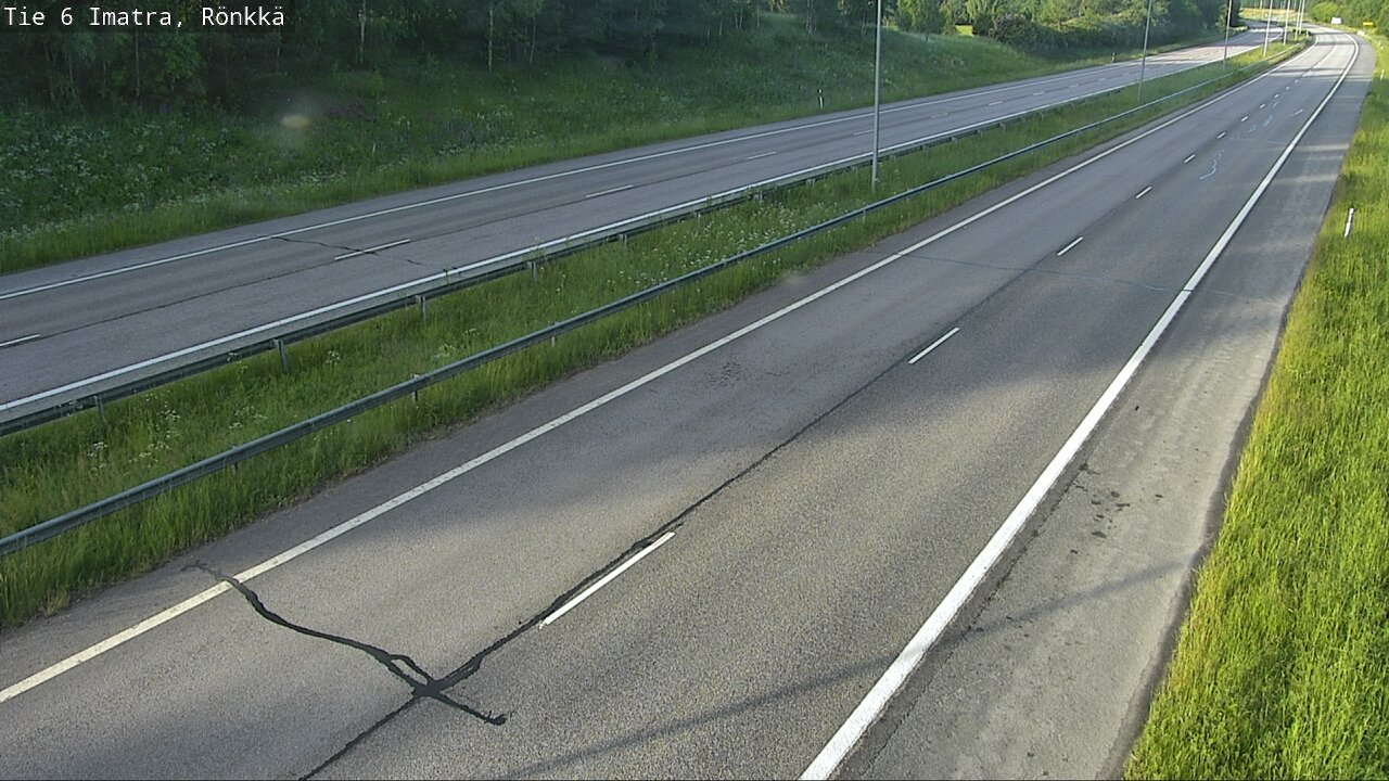 Weather Camera Image Väg 6 Imatra, Rönkkä, Imatra, Etelä-Karjala