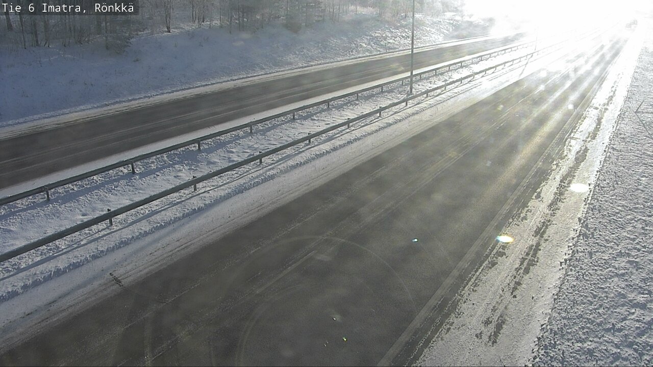 Weather Camera Image Väg 6 Imatra, Rönkkä, Imatra, Etelä-Karjala
