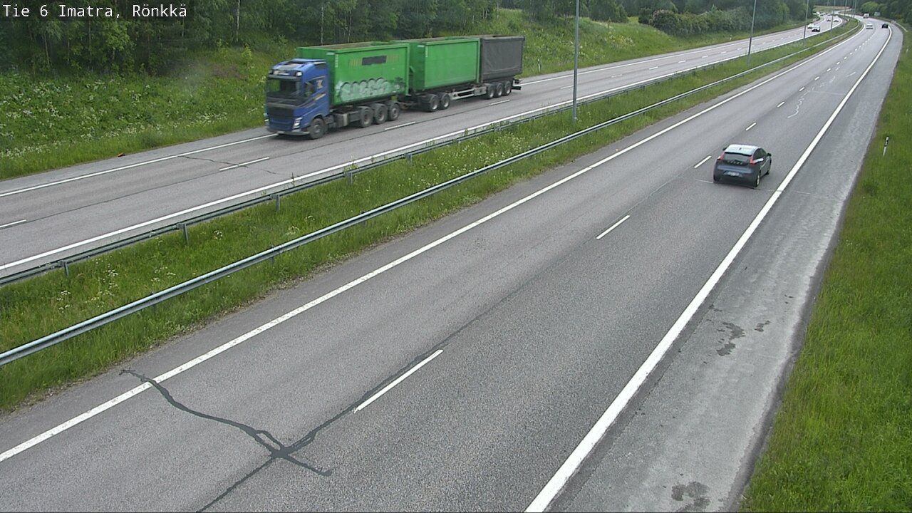 Weather Camera Image Väg 6 Imatra, Rönkkä, Imatra, Etelä-Karjala