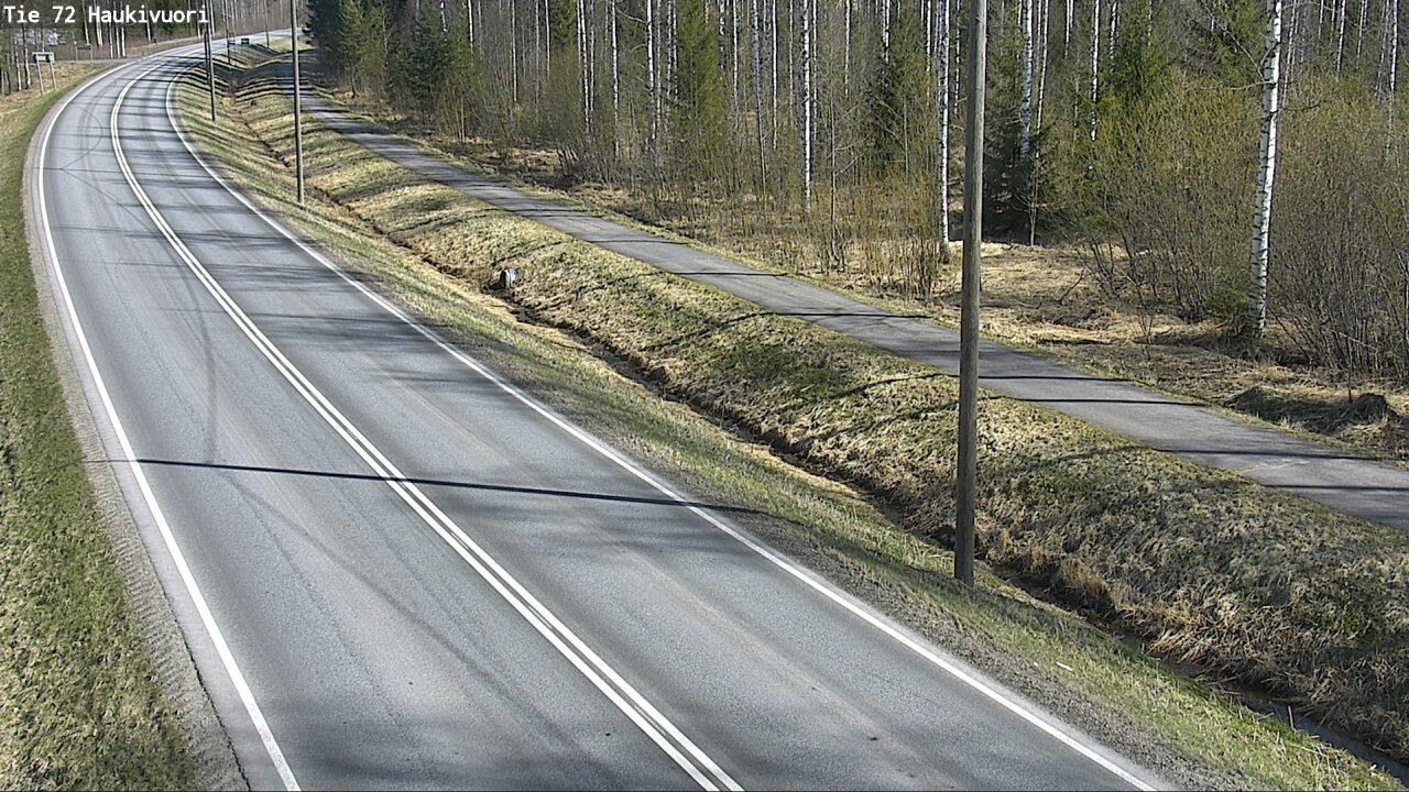 Weather Camera Image Väg 72 Haukivuori, Mikkeli, Etelä-Savo