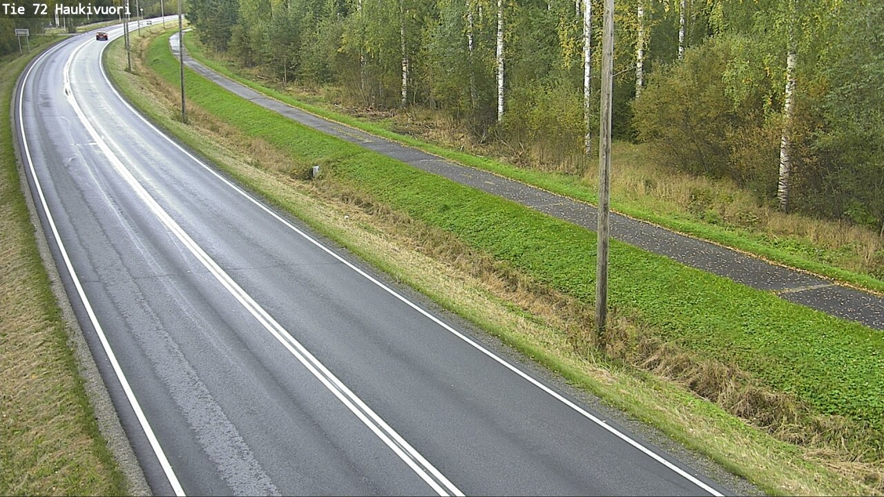 Weather Camera Image Road 72 Haukivuori, Mikkeli, Etelä-Savo
