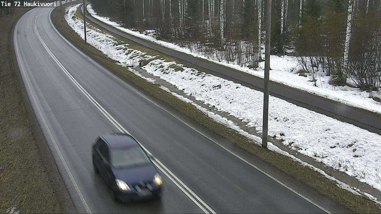 Weather Camera Image Road 72 Haukivuori, Mikkeli, Etelä-Savo