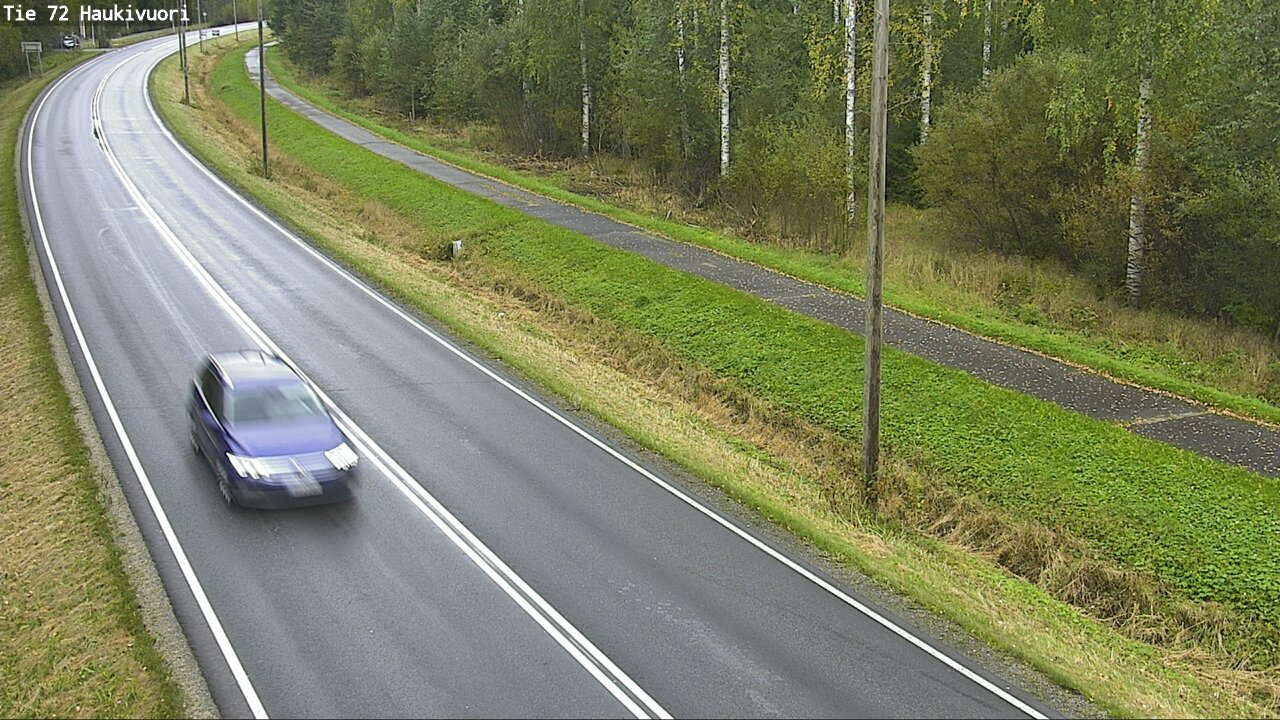 Weather Camera Image Road 72 Haukivuori, Mikkeli, Etelä-Savo