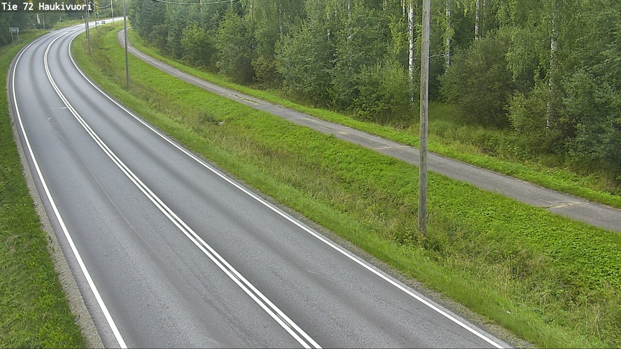 Weather Camera Image Road 72 Haukivuori, Mikkeli, Etelä-Savo