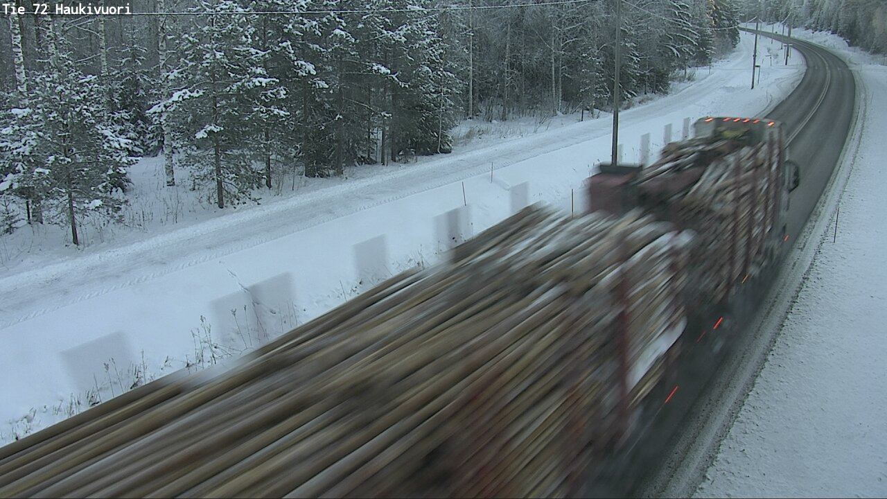 Weather Camera Image Väg 72 Haukivuori, Mikkeli, Etelä-Savo