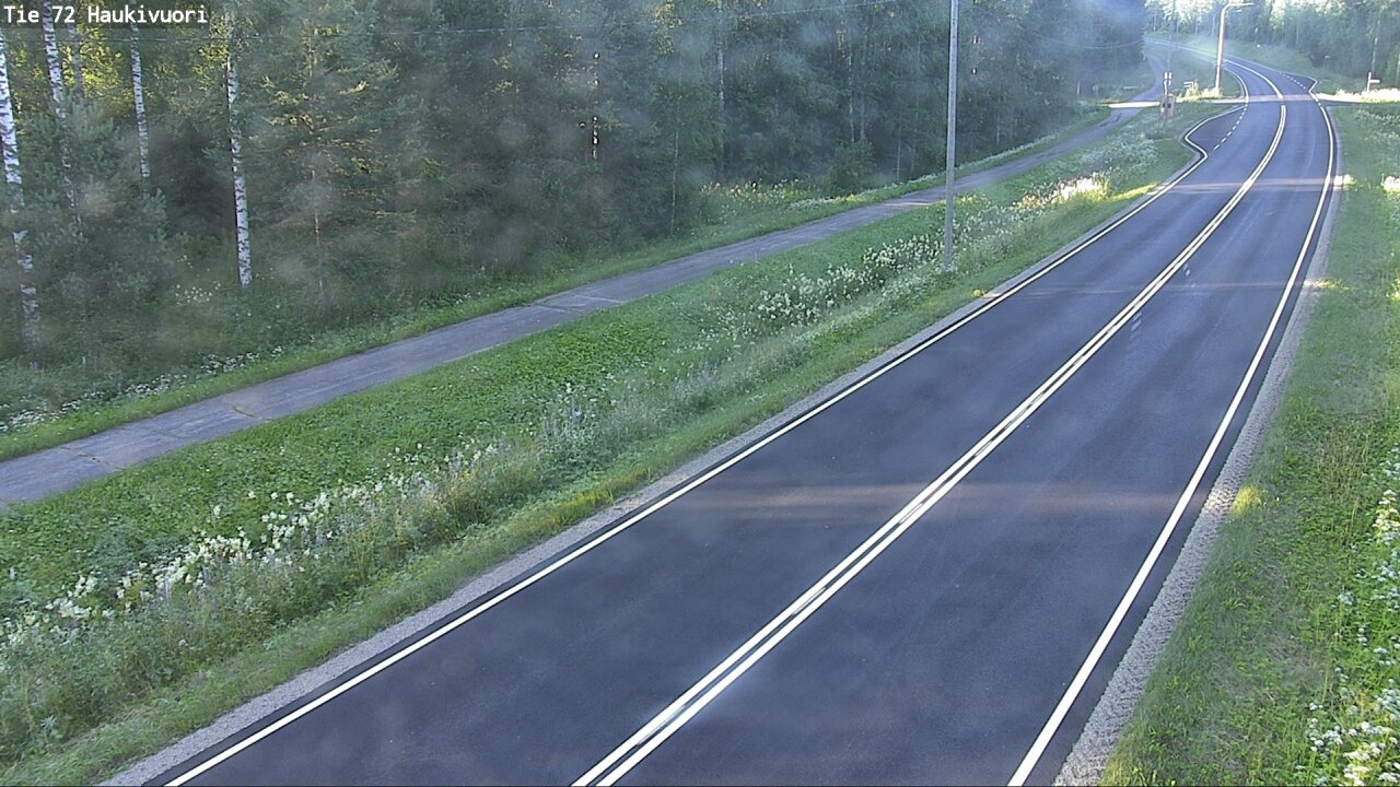 Weather Camera Image Road 72 Haukivuori, Mikkeli, Etelä-Savo