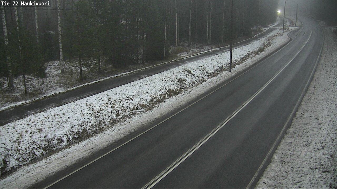 Weather Camera Image Road 72 Haukivuori, Mikkeli, Etelä-Savo