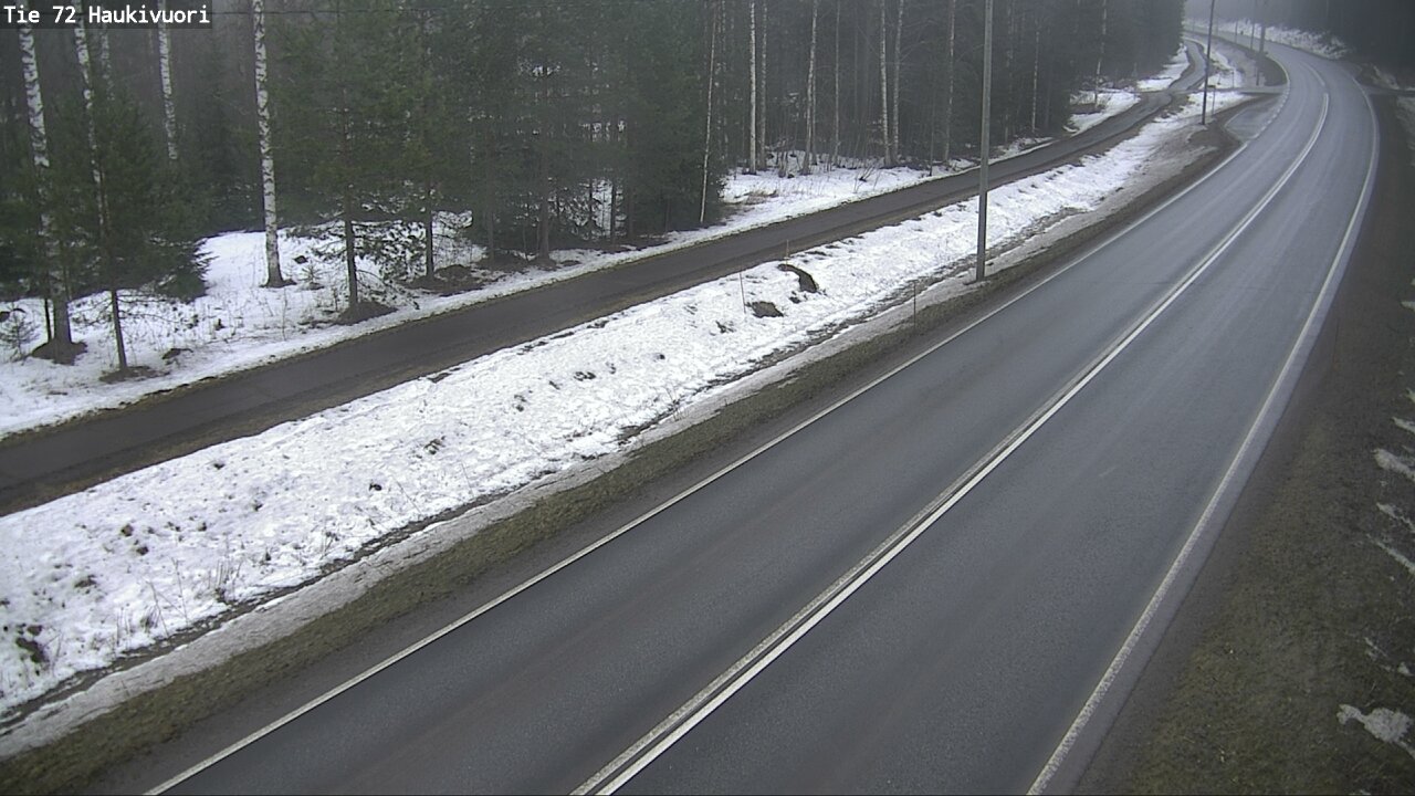 Weather Camera Image Road 72 Haukivuori, Mikkeli, Etelä-Savo