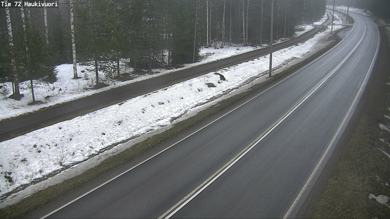 Weather Camera Image Road 72 Haukivuori, Mikkeli, Etelä-Savo