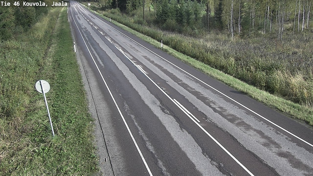 Weather Camera Image Road 46 Kouvola, Jaala, Kouvola, Kymenlaakso