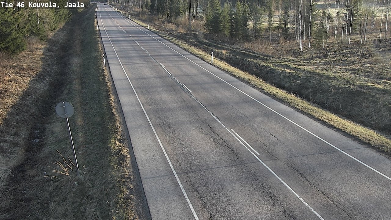 Weather Camera Image Road 46 Kouvola, Jaala, Kouvola, Kymenlaakso