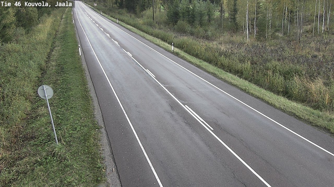 Weather Camera Image Road 46 Kouvola, Jaala, Kouvola, Kymenlaakso