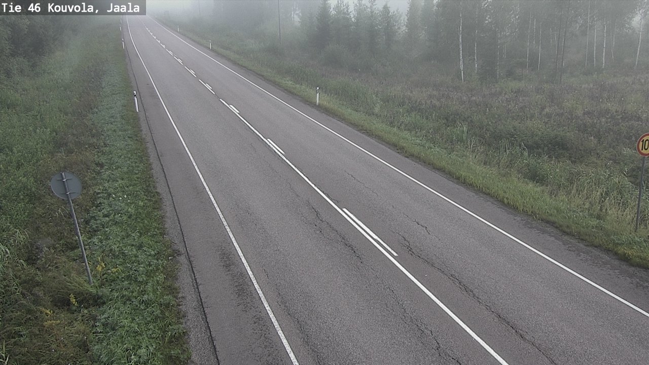Weather Camera Image Road 46 Kouvola, Jaala, Kouvola, Kymenlaakso