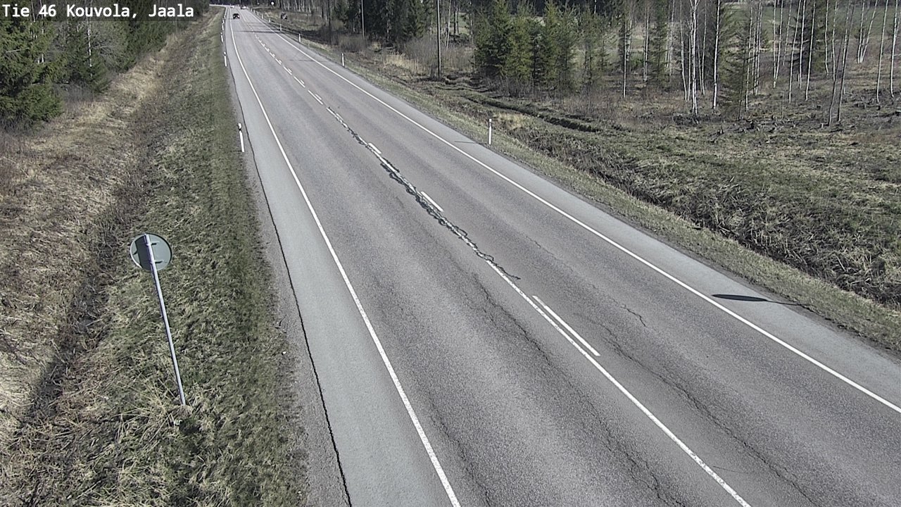 Weather Camera Image Road 46 Kouvola, Jaala, Kouvola, Kymenlaakso