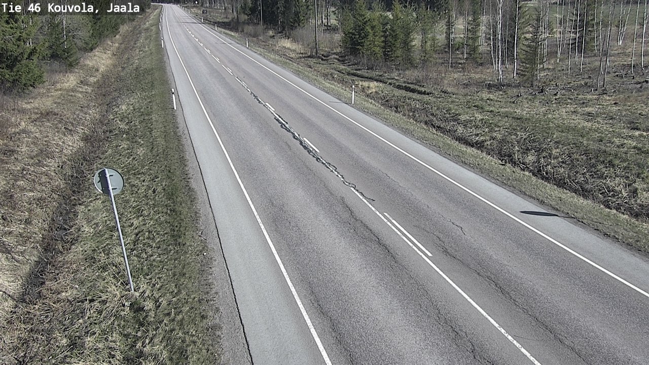 Weather Camera Image Road 46 Kouvola, Jaala, Kouvola, Kymenlaakso