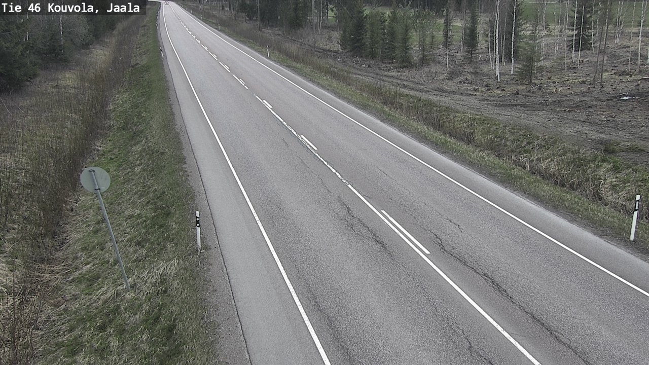 Weather Camera Image Väg 46 Kouvola, Jaala, Kouvola, Kymenlaakso