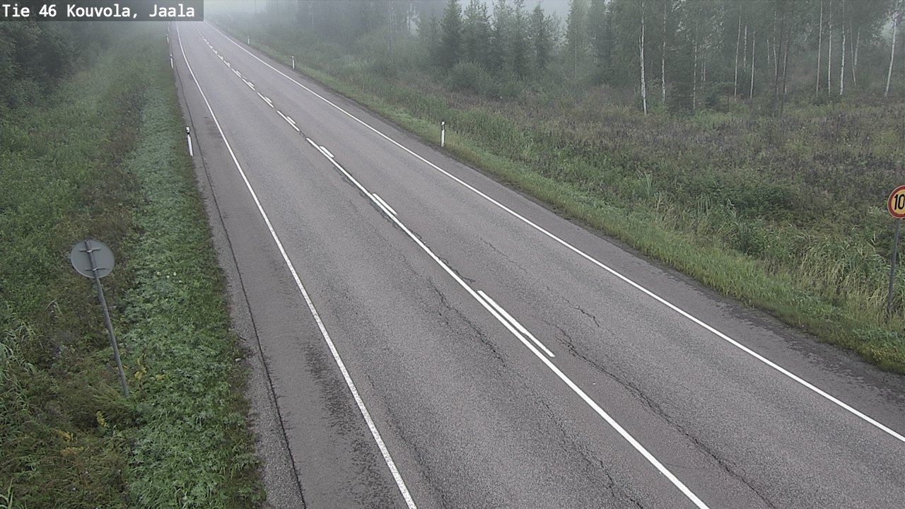 Weather Camera Image Road 46 Kouvola, Jaala, Kouvola, Kymenlaakso