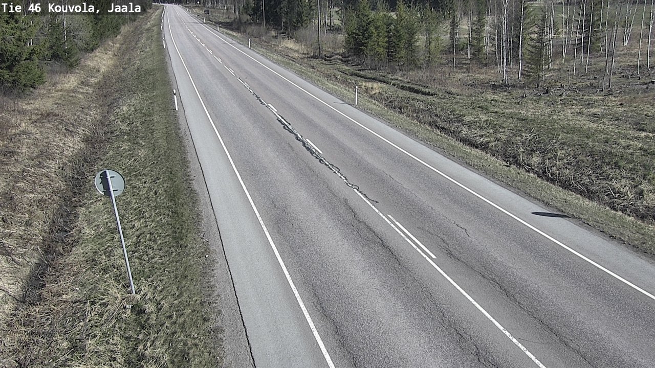 Weather Camera Image Road 46 Kouvola, Jaala, Kouvola, Kymenlaakso
