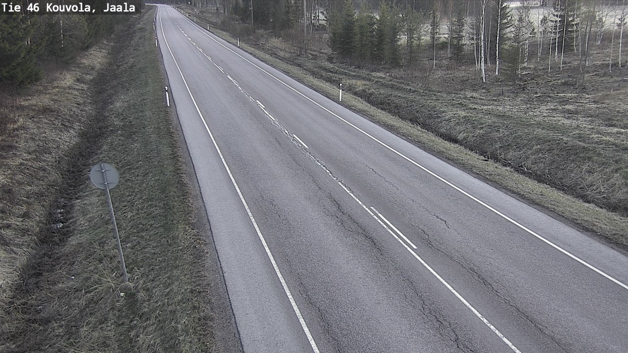 Weather Camera Image Road 46 Kouvola, Jaala, Kouvola, Kymenlaakso