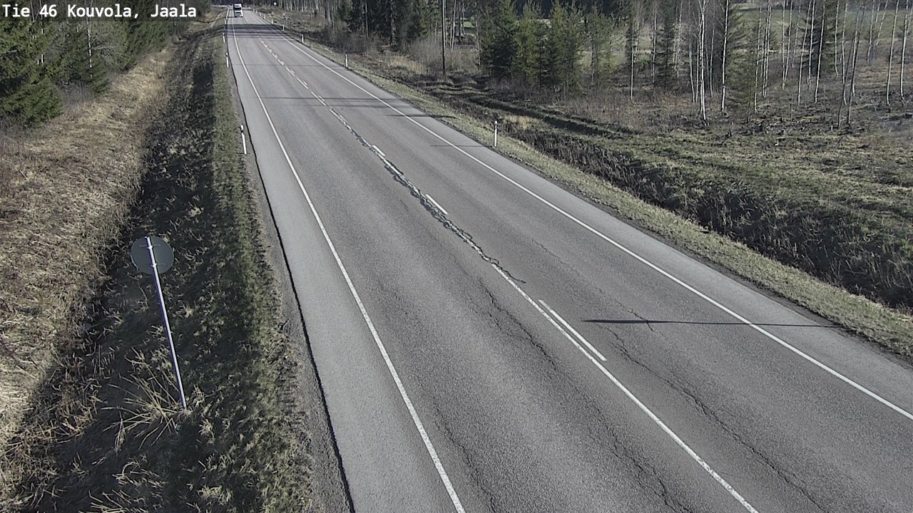 Weather Camera Image Road 46 Kouvola, Jaala, Kouvola, Kymenlaakso