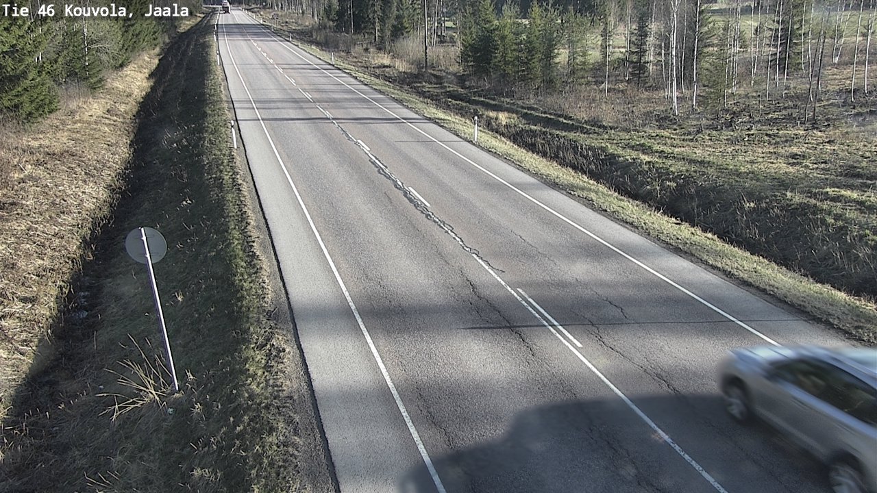Weather Camera Image Road 46 Kouvola, Jaala, Kouvola, Kymenlaakso