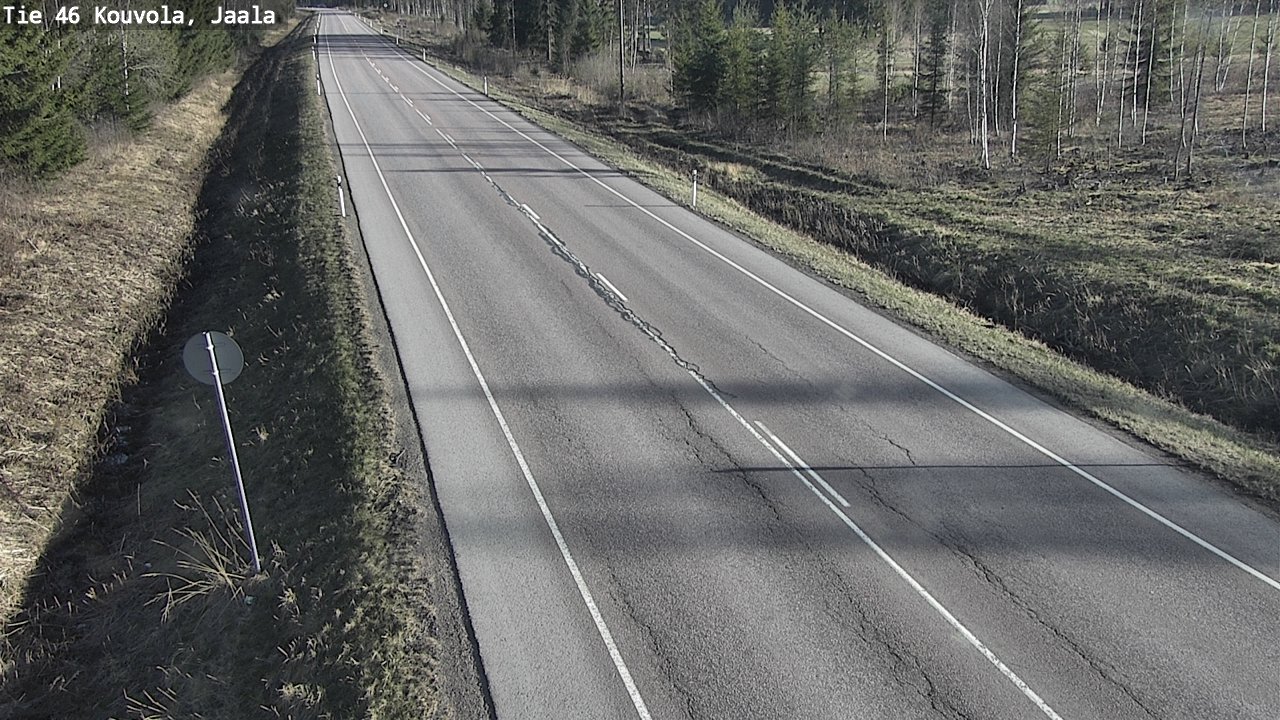 Weather Camera Image Road 46 Kouvola, Jaala, Kouvola, Kymenlaakso