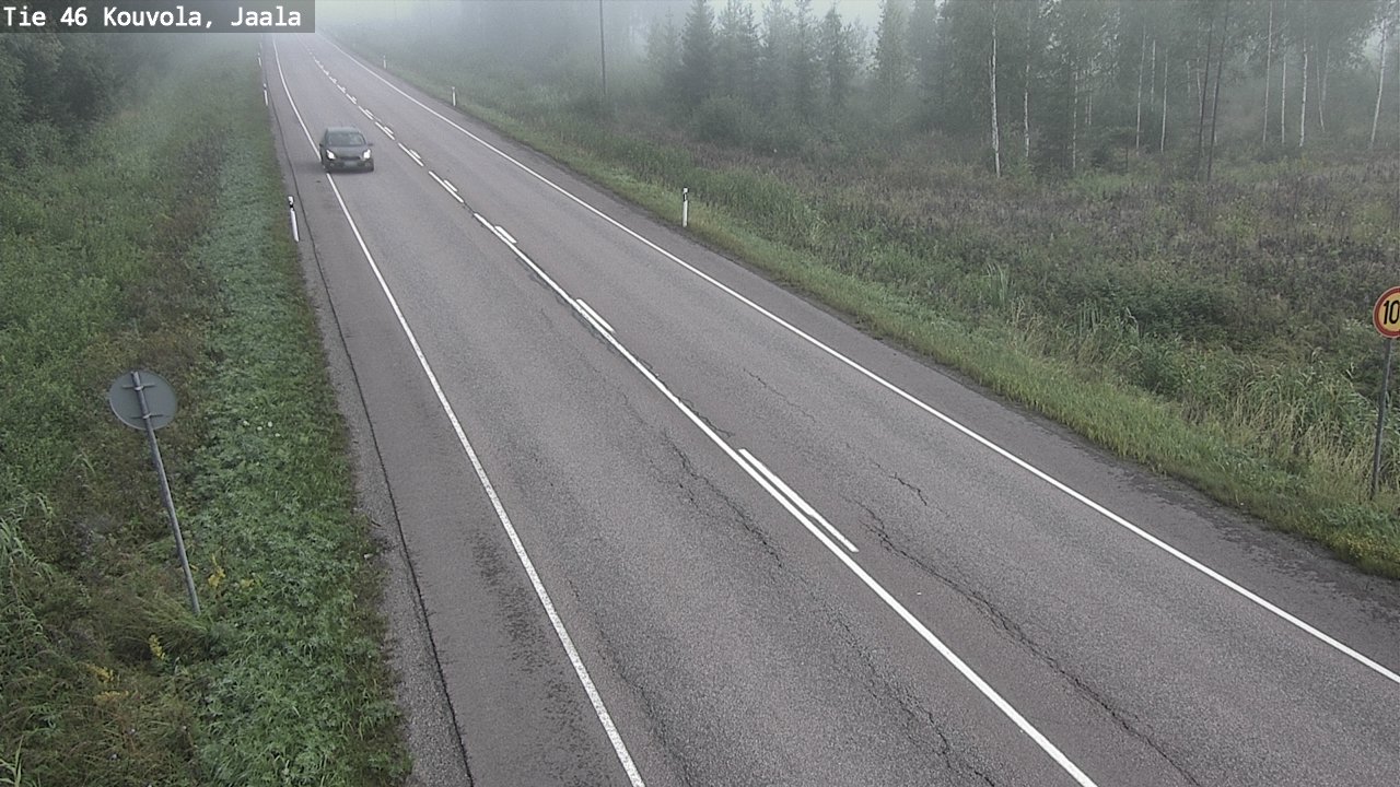 Weather Camera Image Road 46 Kouvola, Jaala, Kouvola, Kymenlaakso