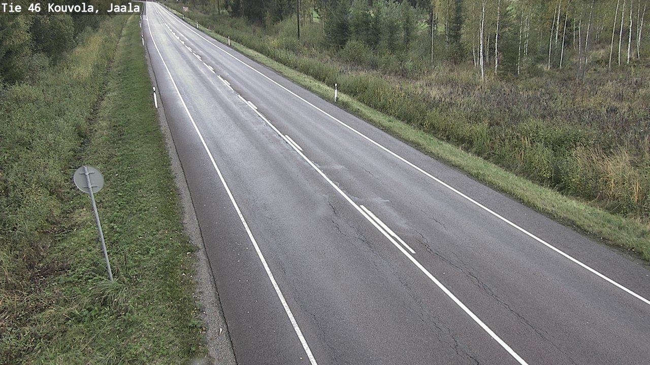 Weather Camera Image Road 46 Kouvola, Jaala, Kouvola, Kymenlaakso