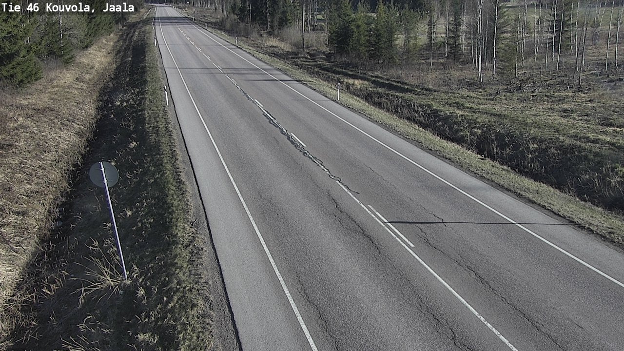 Weather Camera Image Road 46 Kouvola, Jaala, Kouvola, Kymenlaakso