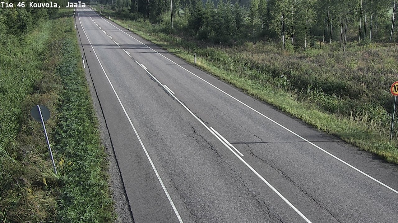 Weather Camera Image Väg 46 Kouvola, Jaala, Kouvola, Kymenlaakso