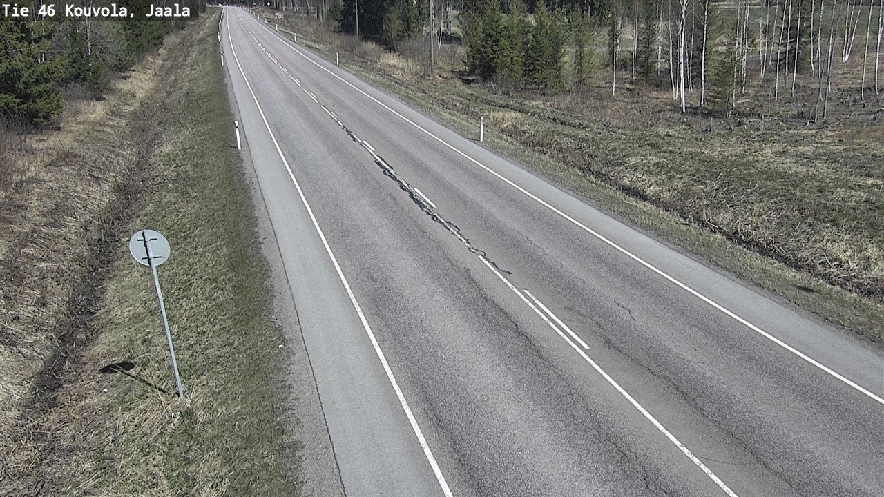 Weather Camera Image Road 46 Kouvola, Jaala, Kouvola, Kymenlaakso