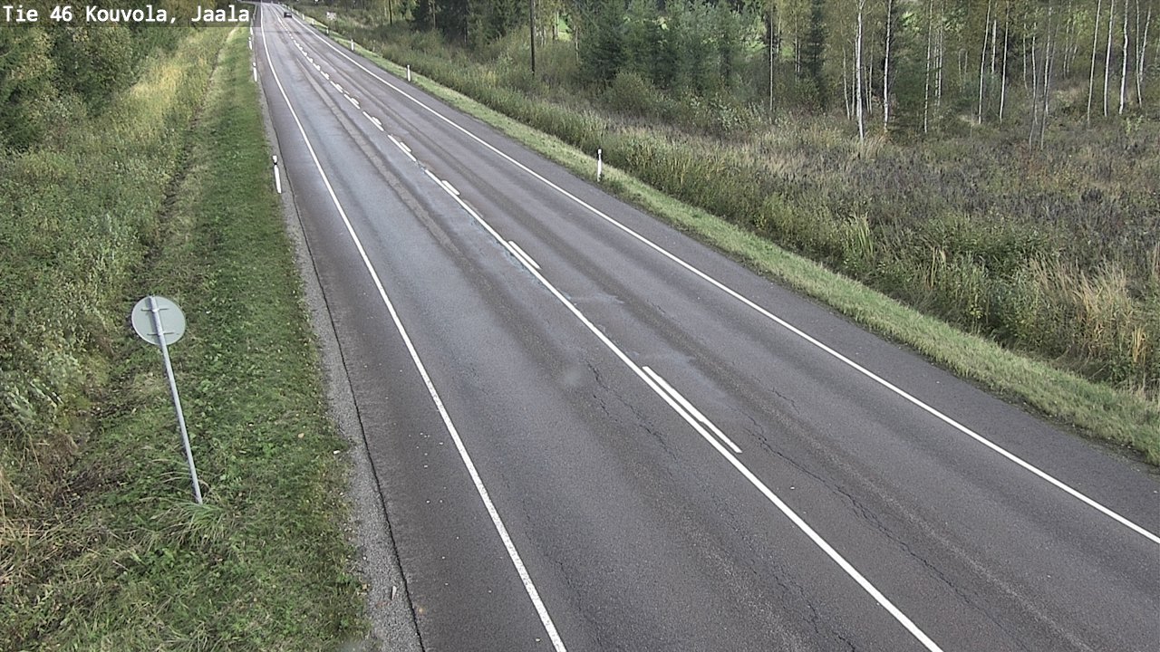 Weather Camera Image Road 46 Kouvola, Jaala, Kouvola, Kymenlaakso