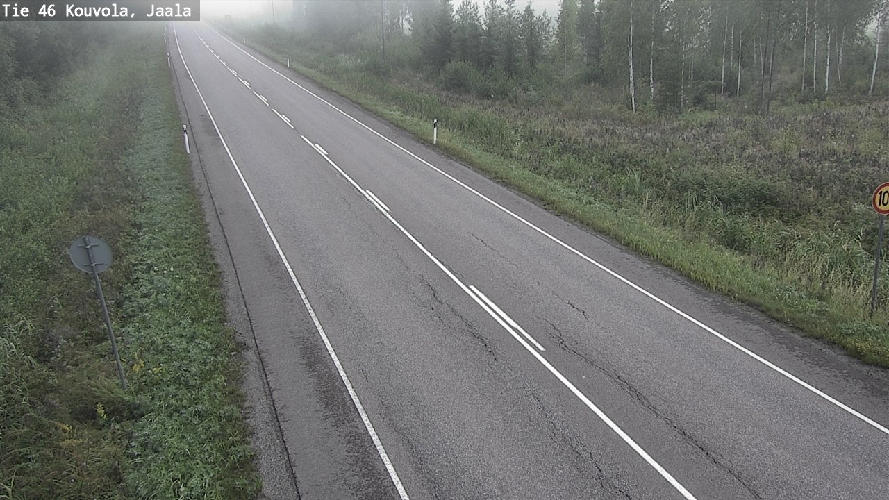 Weather Camera Image Väg 46 Kouvola, Jaala, Kouvola, Kymenlaakso