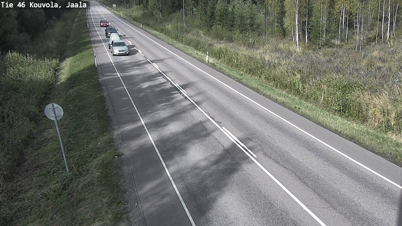 Weather Camera Image Road 46 Kouvola, Jaala, Kouvola, Kymenlaakso