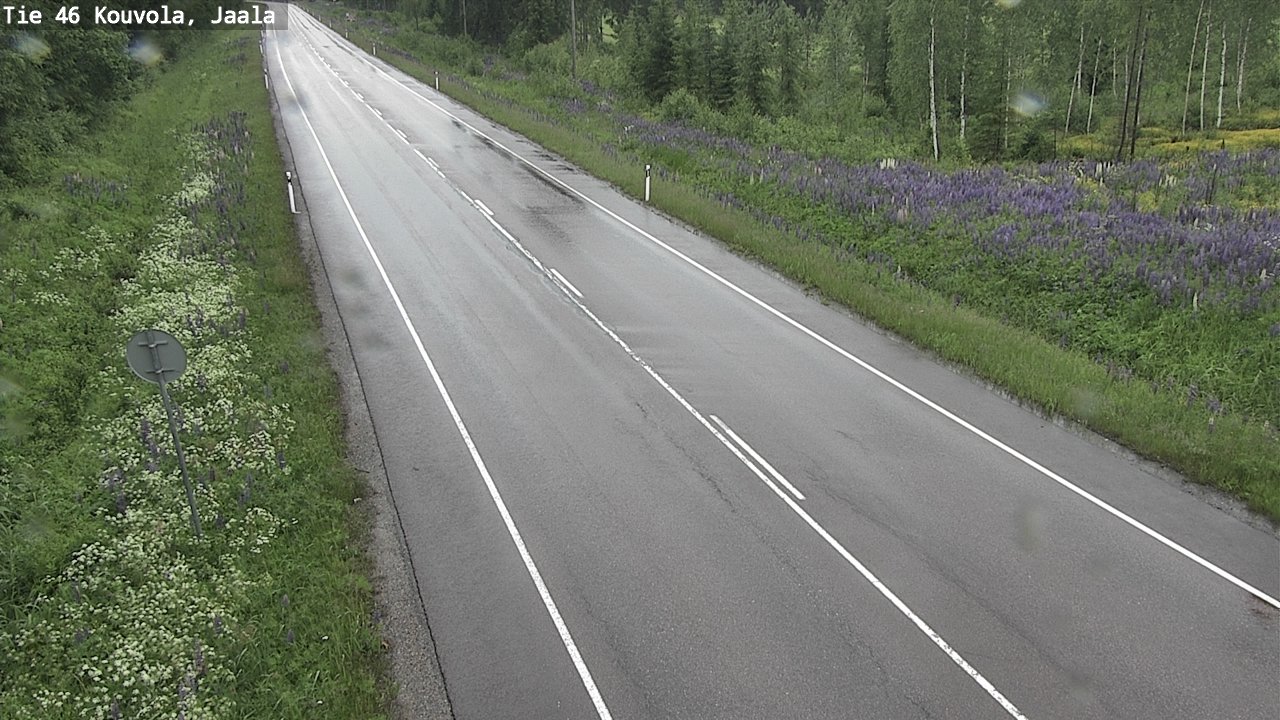 Weather Camera Image Road 46 Kouvola, Jaala, Kouvola, Kymenlaakso