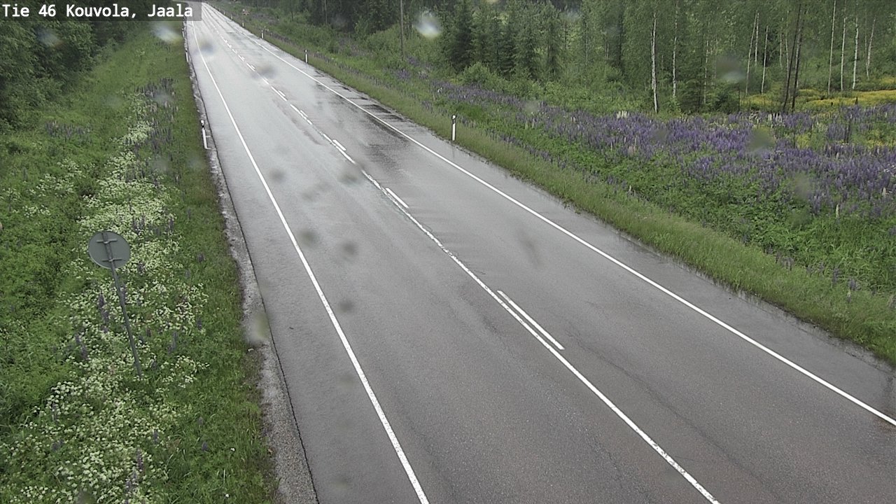Weather Camera Image Väg 46 Kouvola, Jaala, Kouvola, Kymenlaakso