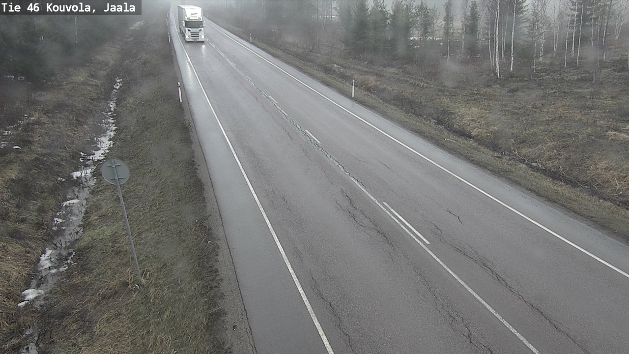 Weather Camera Image Road 46 Kouvola, Jaala, Kouvola, Kymenlaakso