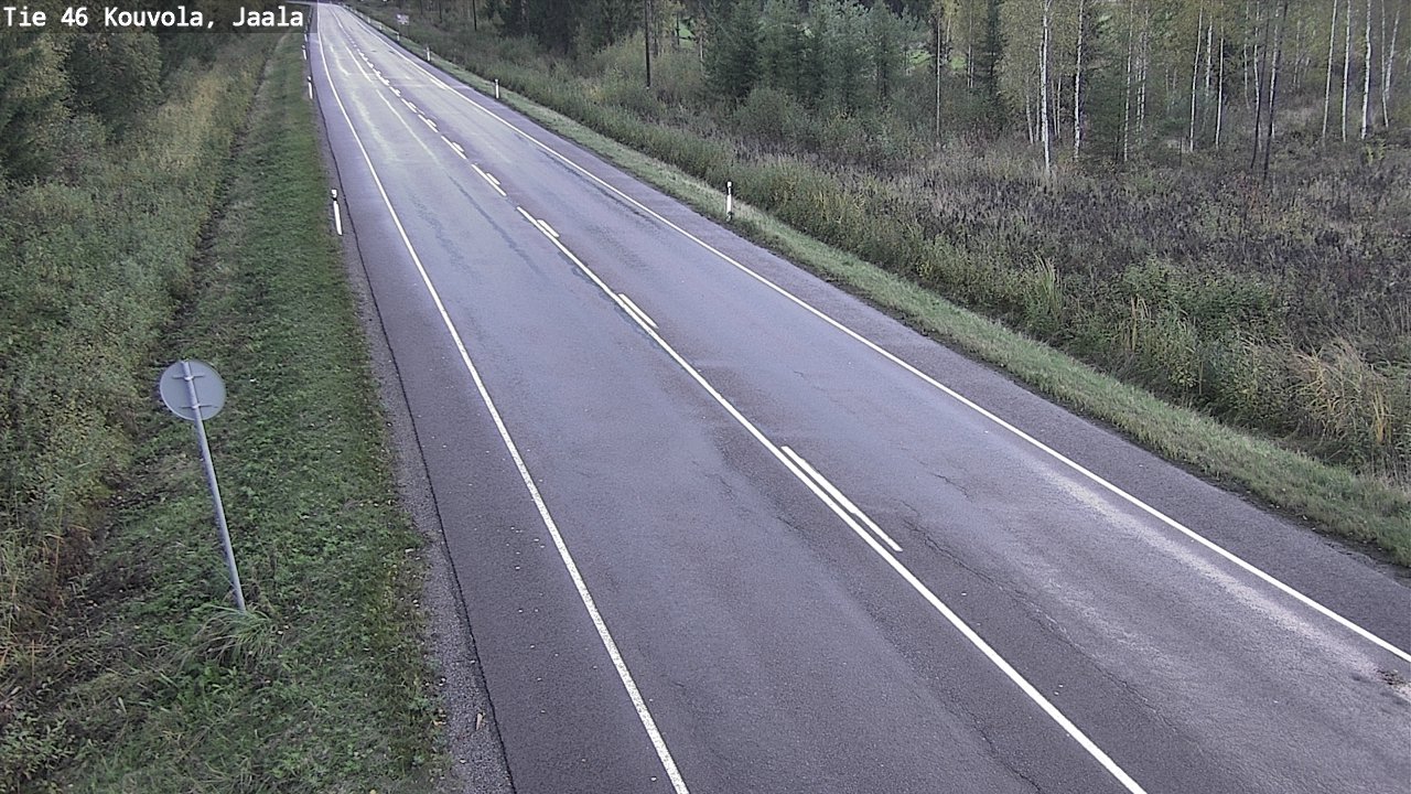 Weather Camera Image Road 46 Kouvola, Jaala, Kouvola, Kymenlaakso