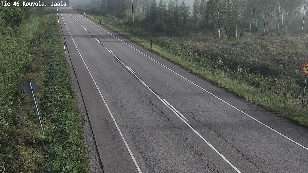 Weather Camera Image Väg 46 Kouvola, Jaala, Kouvola, Kymenlaakso