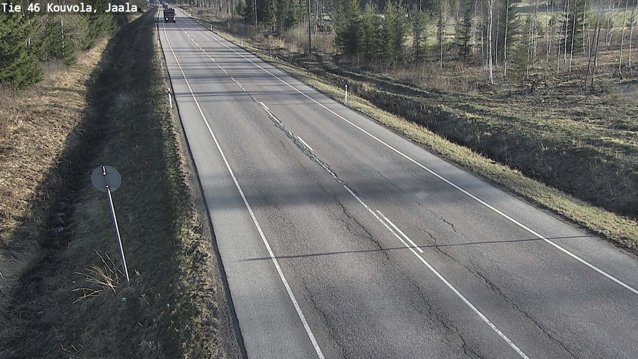 Weather Camera Image Road 46 Kouvola, Jaala, Kouvola, Kymenlaakso