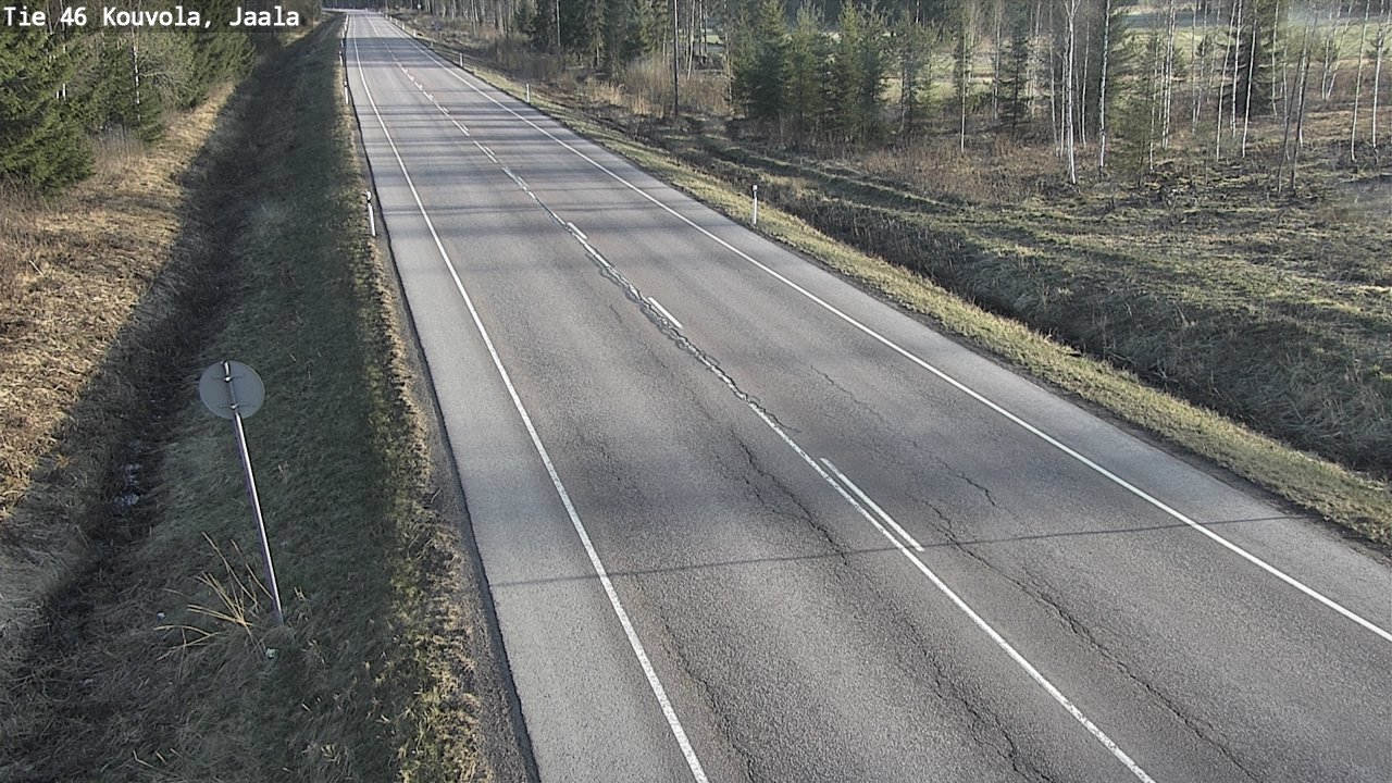 Weather Camera Image Road 46 Kouvola, Jaala, Kouvola, Kymenlaakso