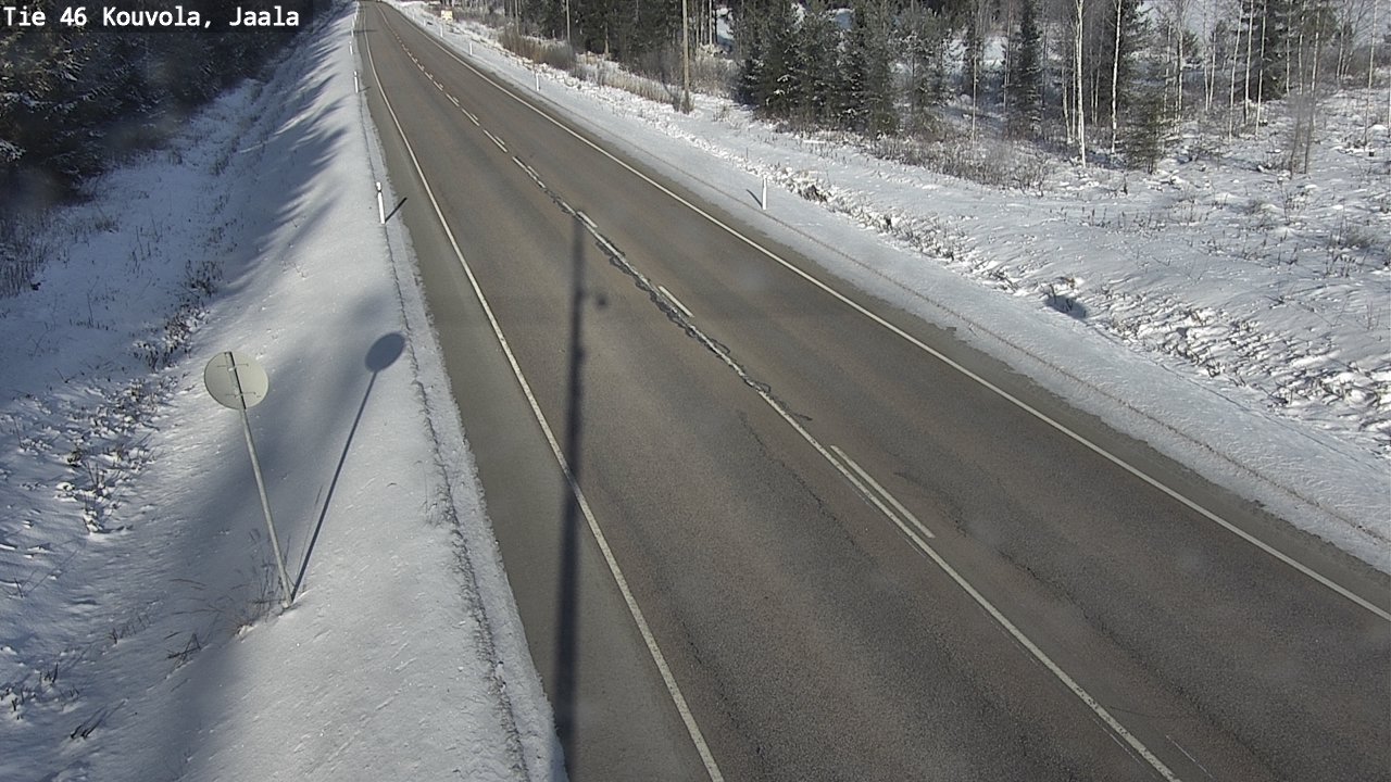 Weather Camera Image Väg 46 Kouvola, Jaala, Kouvola, Kymenlaakso