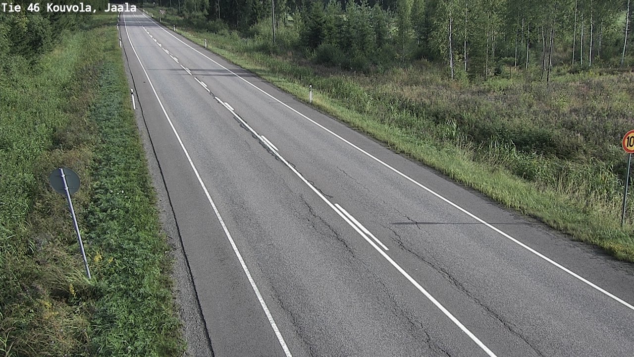 Weather Camera Image Väg 46 Kouvola, Jaala, Kouvola, Kymenlaakso