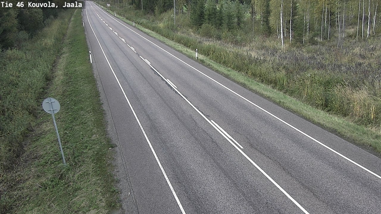 Weather Camera Image Road 46 Kouvola, Jaala, Kouvola, Kymenlaakso