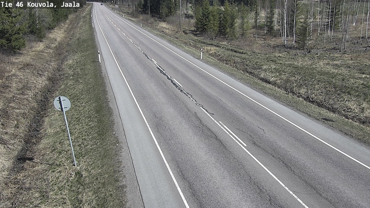 Weather Camera Image Road 46 Kouvola, Jaala, Kouvola, Kymenlaakso